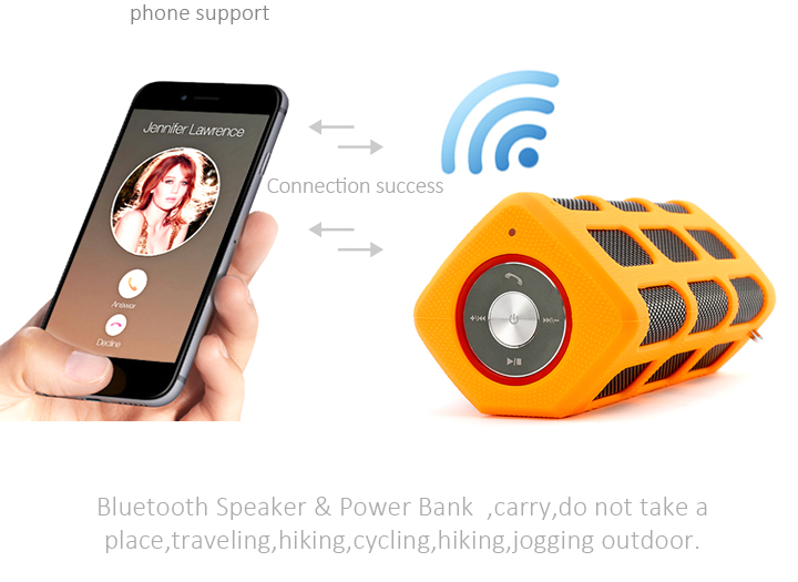 7800mAh Support SD Card Bluetooth Speaker Power Bank