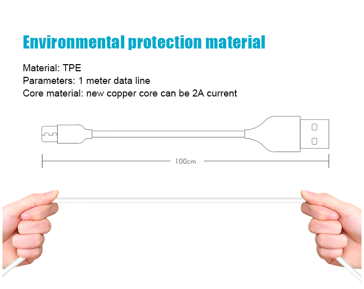 double micro usb charging and transmission cable