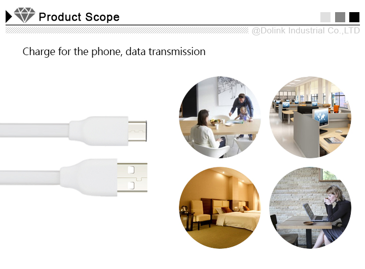 double micro usb charging and transmission cable