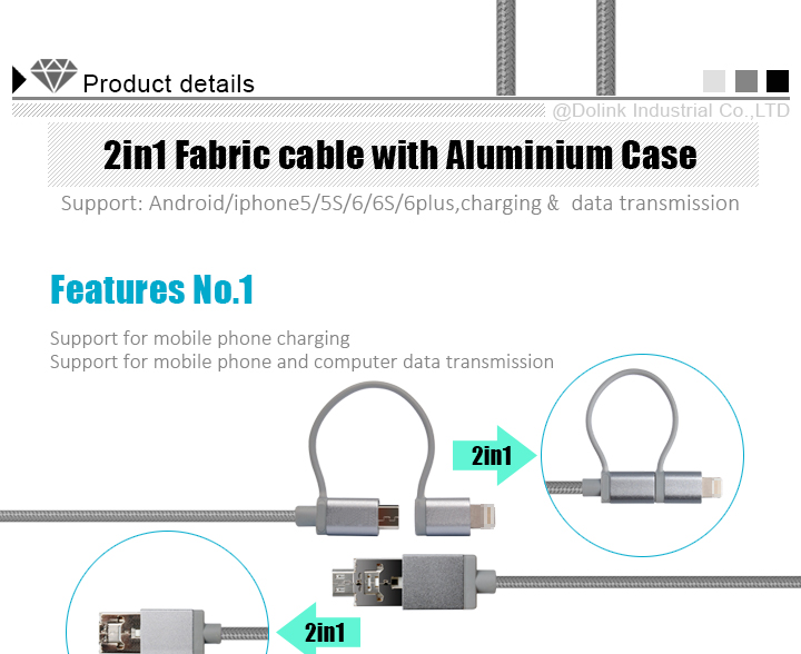 Colorful micro usb 8 pin data transfer usb cable adapter external hard drive