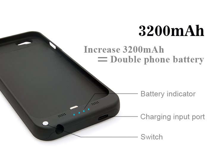 Slim Battery Rechargeable Backup Case for Iphone