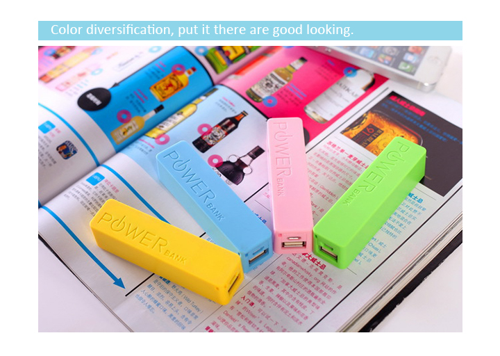 Colorful keychain universal external ultra slim power bank