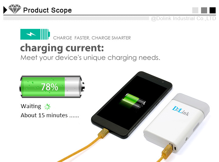 5200mAh Fast Charging High Capacity External compact power bank with CE, FCC and RoHS