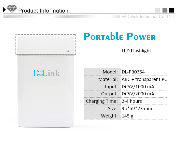 5200mAh Fast Charging High Capacity External compact power bank with CE, FCC and RoHS